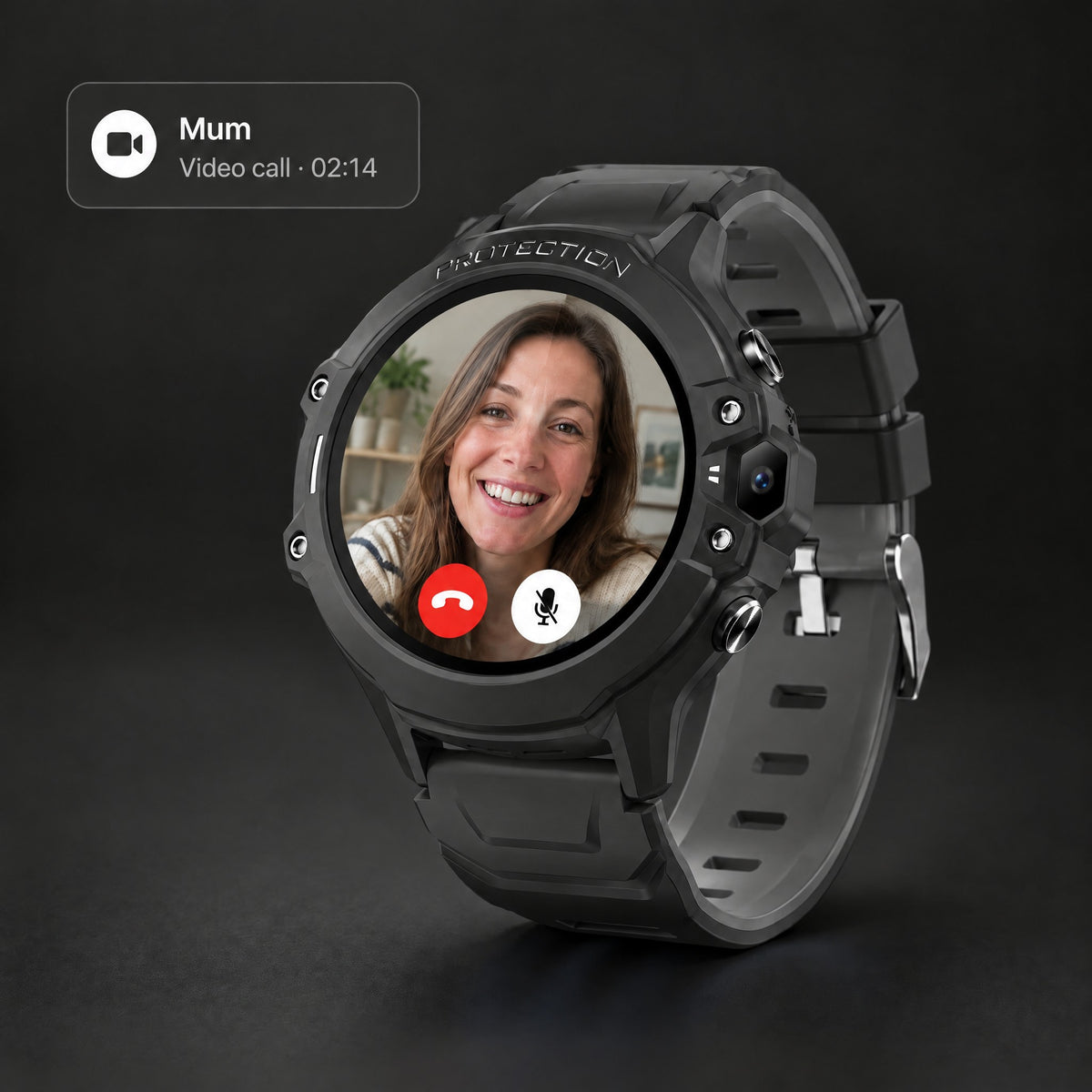 Video call with Mum on the Solvi Active