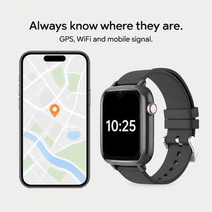 Always know where they are: GPS, WiFi and mobile signal
