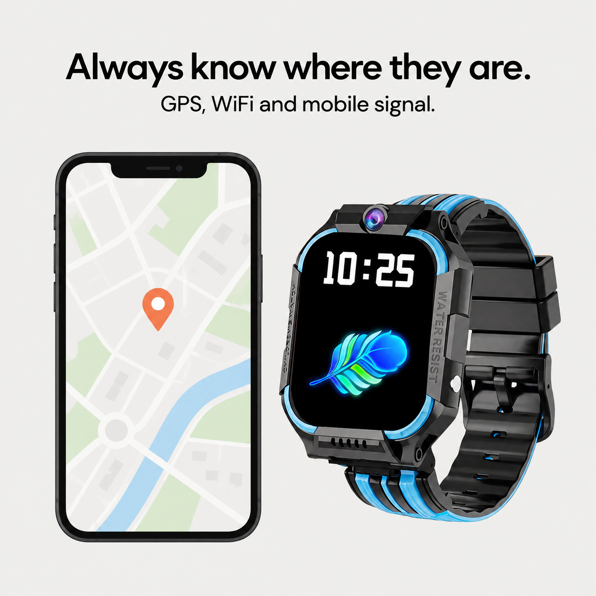 Always know where they are: GPS, WiFi and mobile signal