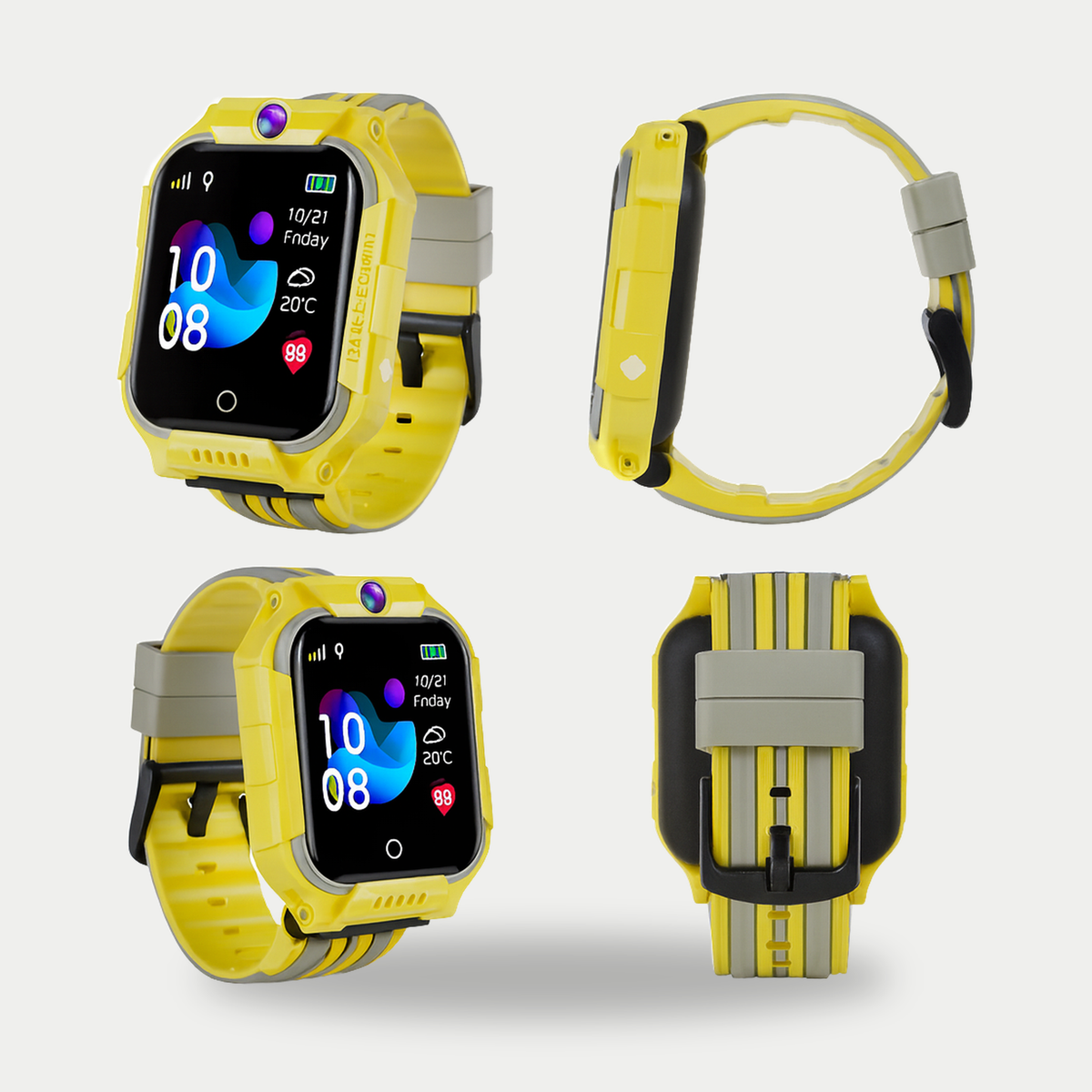 The yellow Solvi Split seen from four angles