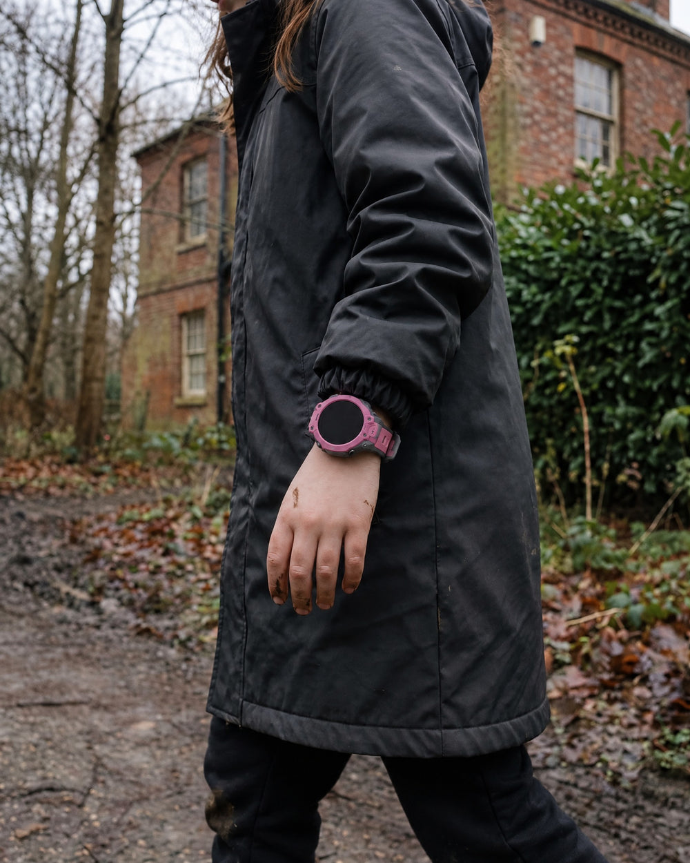 Child on a weekend walk, wearing a Solvi Active